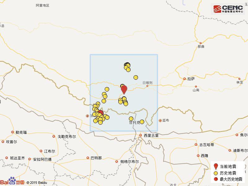 西藏拉孜县地震5人遇难？不实