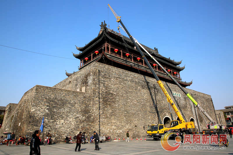 凤阳鼓楼坍塌 去年刚花341万维修