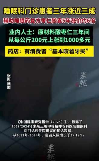 一盒助眠药从20元飙涨到100多元